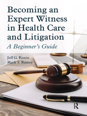 cover image of Becoming an Expert Witness in Health Care and Litigation